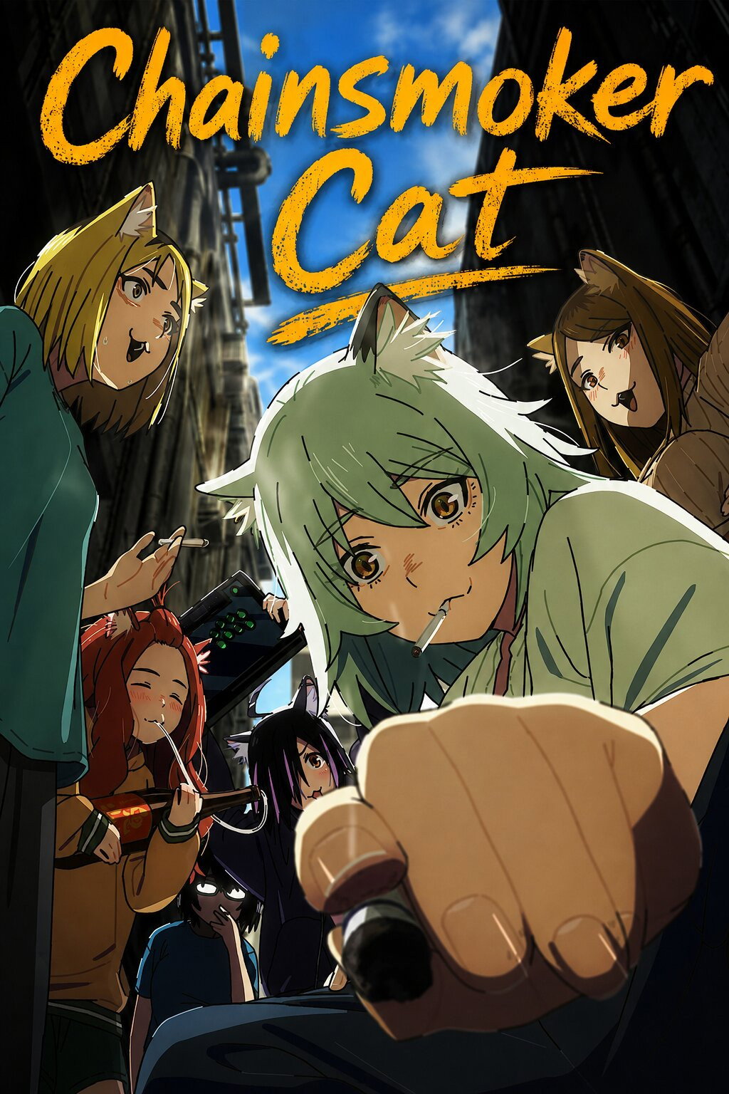 Chainsmoker Cat (Season 1) Multi Audio {Hindi-English-Japanese} Anime Series 480p & 720p, 1080p WEB-DL ESub